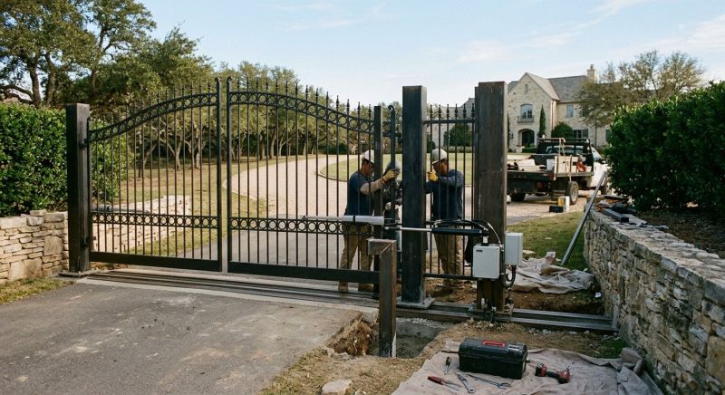 Driveway Gate Installation in Plano, TX