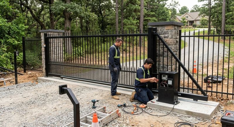 Remote Gate Installation in Plano, TX